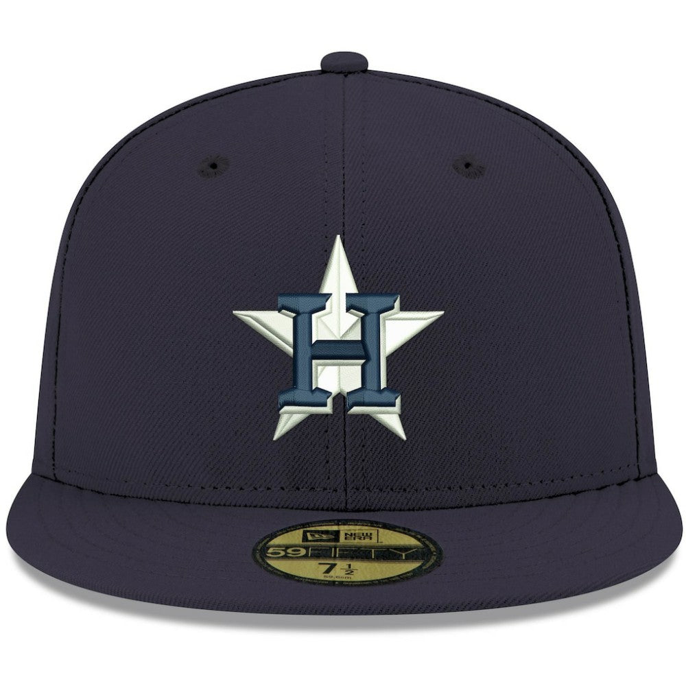 MLB Houston Astros New Era White Logo 59FIFTY Fitted Hat