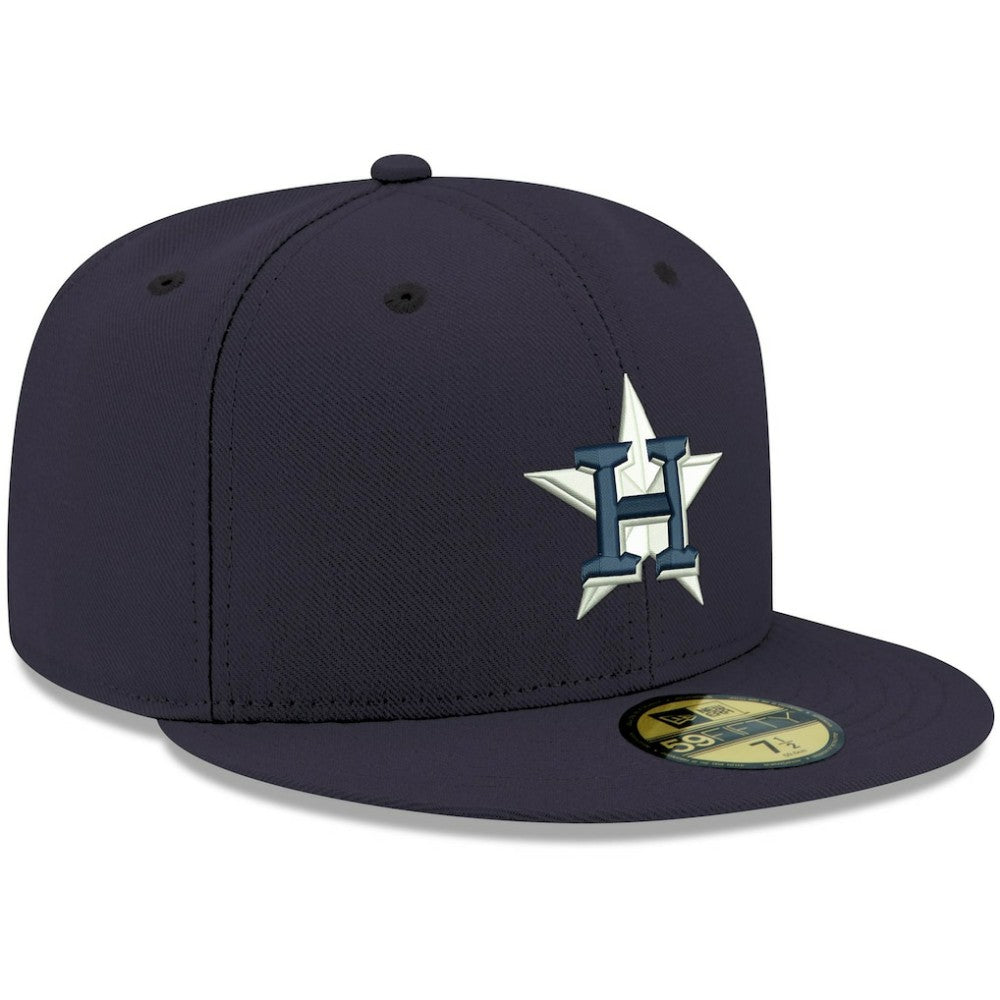 MLB Houston Astros New Era White Logo 59FIFTY Fitted Hat