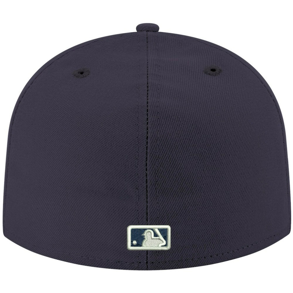 MLB Colorado Rockies New Era White Logo 59FIFTY Fitted Hat