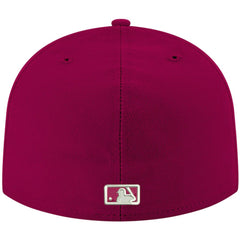 MLB St. Louis Cardinals New Era White Logo 59FIFTY Fitted Hat
