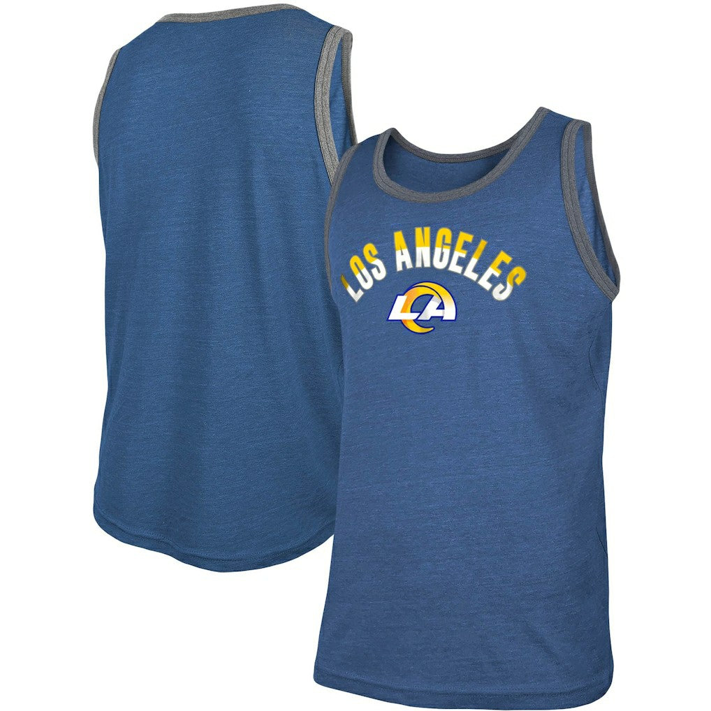 Ringer Tri-Blend Tank Top - Los Angeles Rams