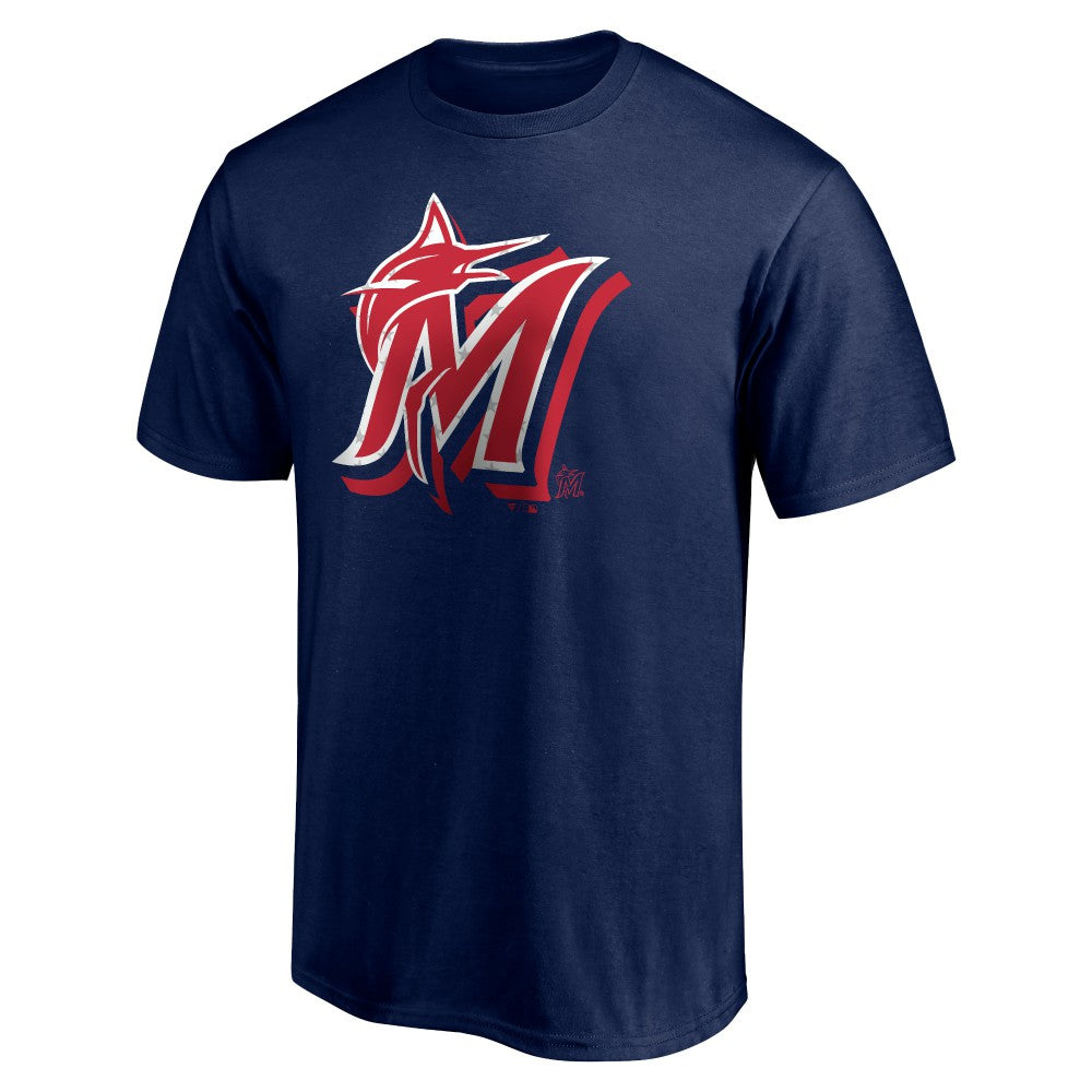 MLB Miami Marlins Red White and Team T-Shirt