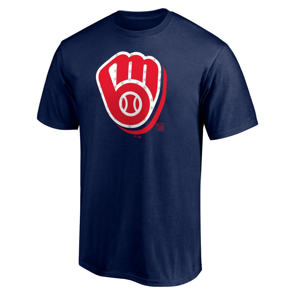 MLB Milwaukee Brewers Red White and Team T-Shirt