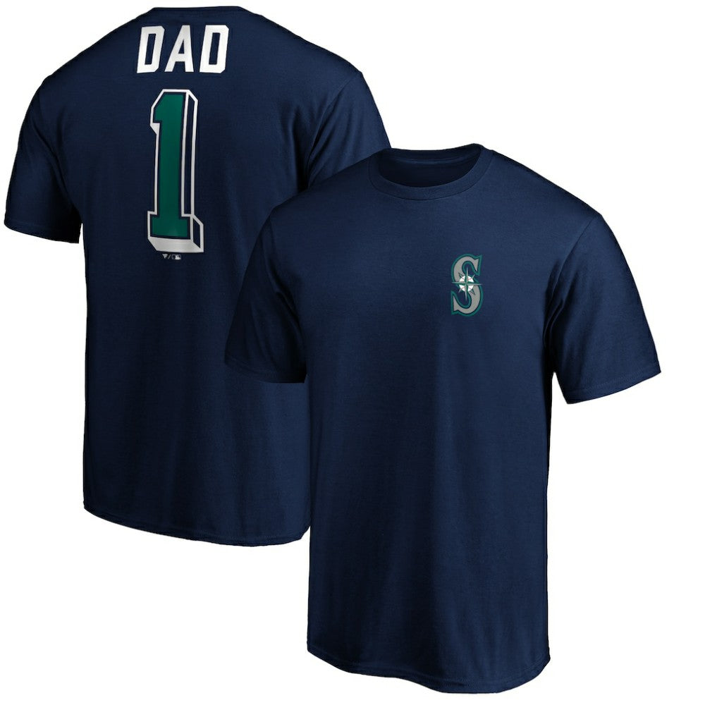 MLB Seattle Mariners Number One Dad T-Shirt