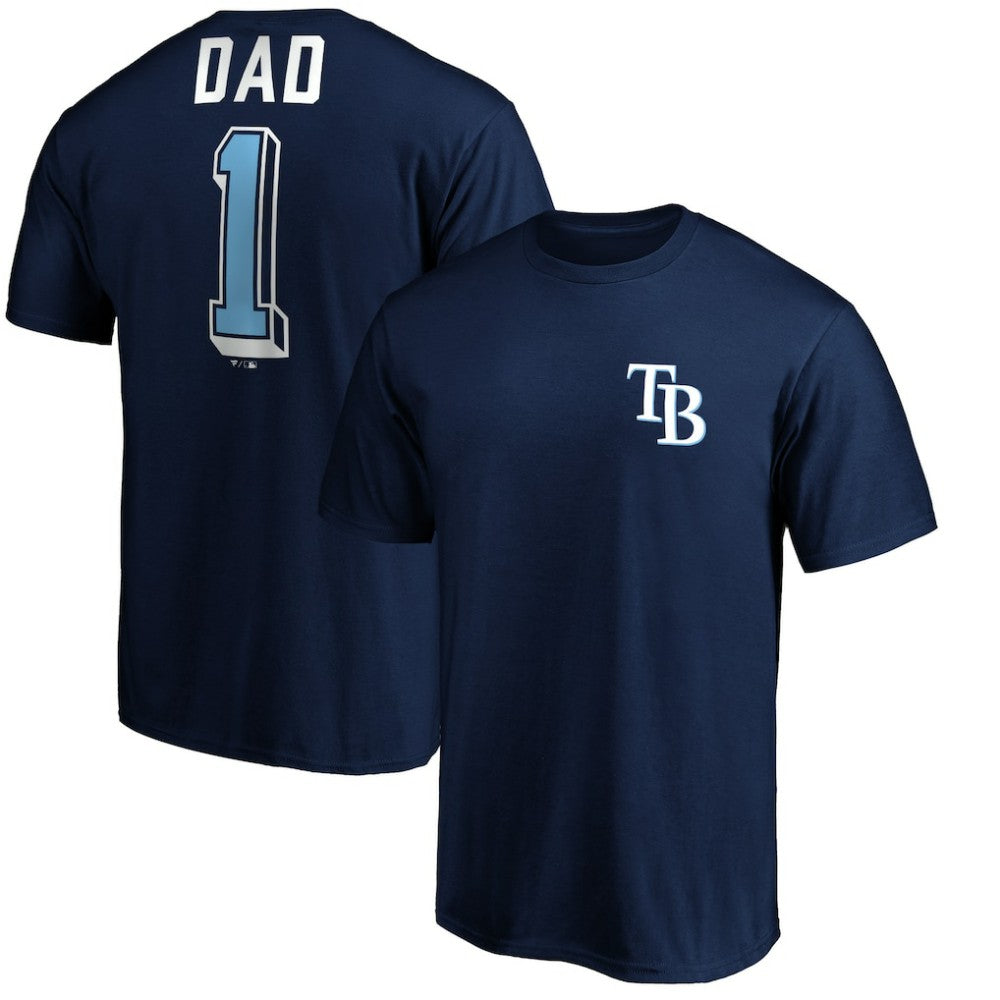 MLB Tampa Bay Rays Number One Dad T-Shirt