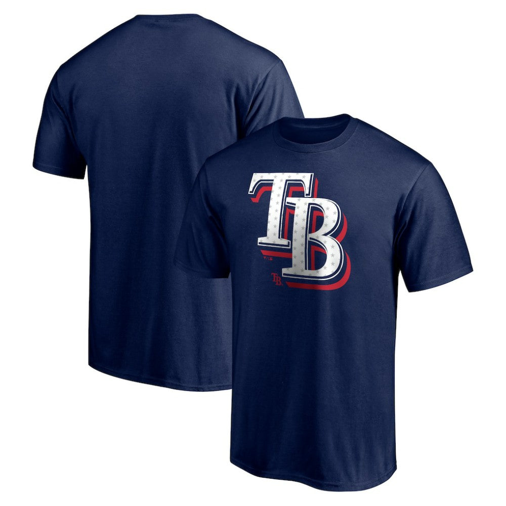 MLB Tampa Bay Rays Red White and Team T-Shirt