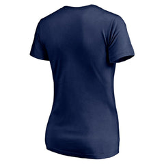 MLB Miami Marlins Women's Red White and Team V-Neck T-Shirt