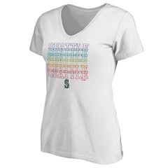 MLB Seattle Mariners Women's City Pride V-Neck T-Shirt