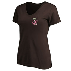 MLB San Diego Padres Women's Mother's Day V-Neck T-Shirt