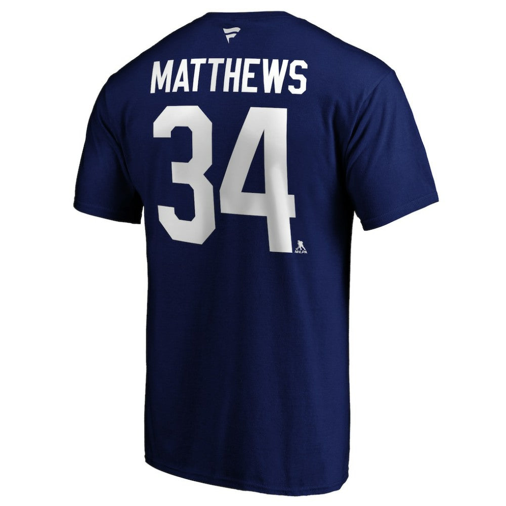 NHL Blue Auston Matthews Toronto Maple Leafs Fanatics Big & Tall Name & Number T-Shirt