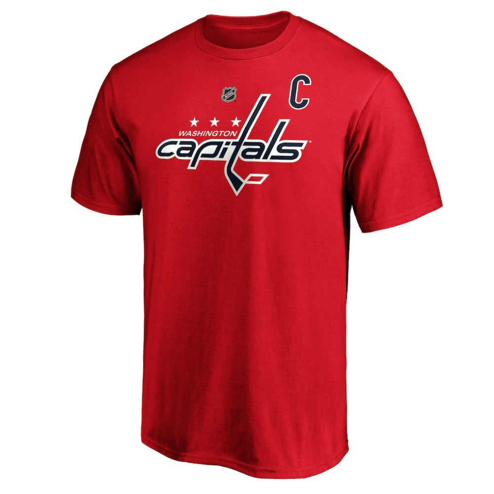 NHL Red Alexander Ovechkin Washington Capitals Fanatics Big & Tall Captain Patch Name & Number T-Shirt