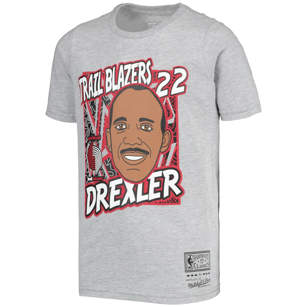 NBA Clyde Drexler Portland Trail Blazers Youth Hardwood Classics King of the Court Player T-Shirt