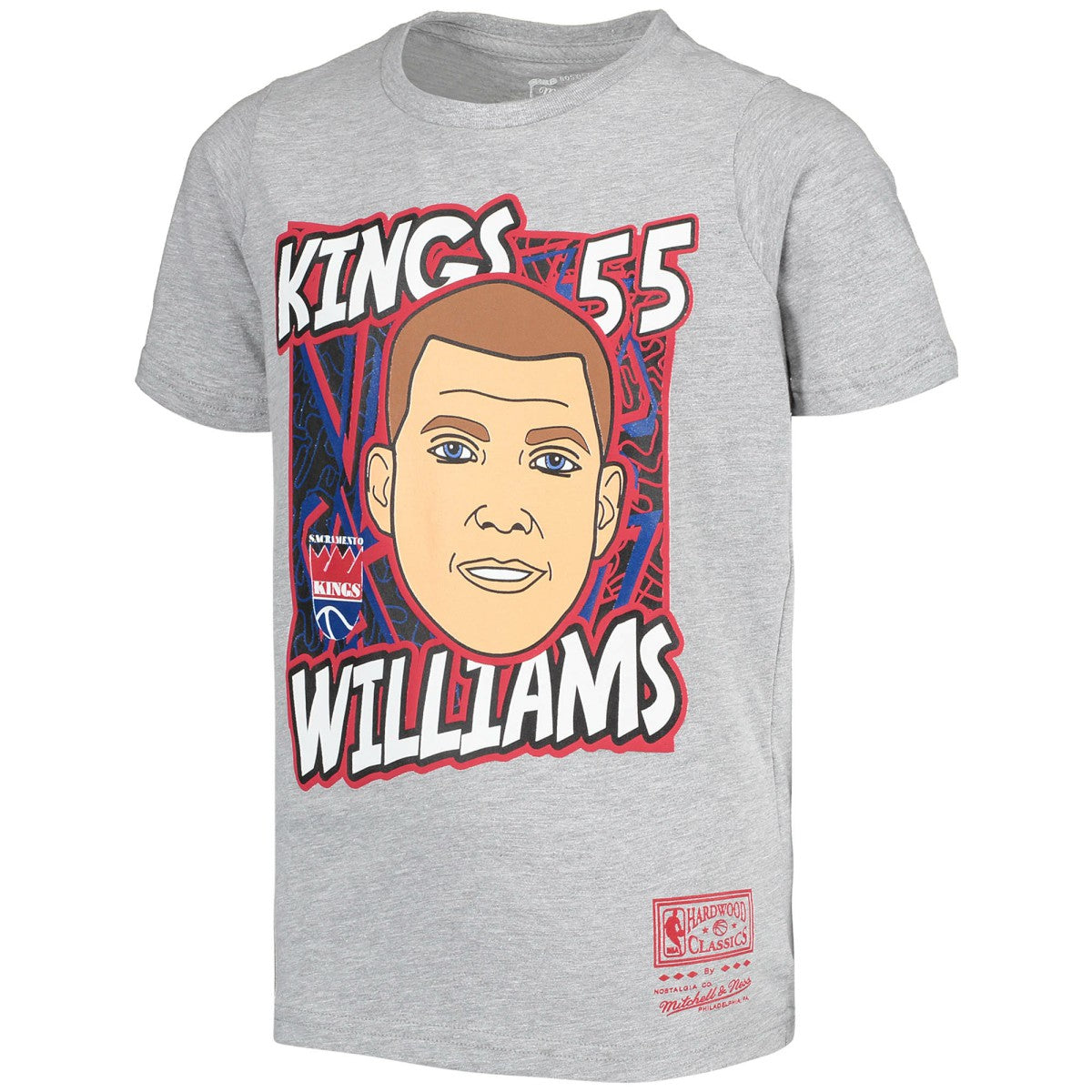 NBA Jason Williams Sacramento Kings Youth Hardwood Classics King of the Court Player T-Shirt