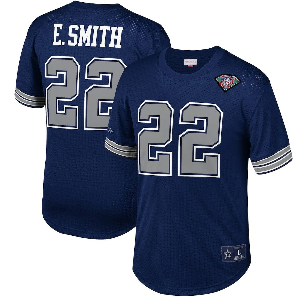 Emmitt Smith  Retired Player Name & Number Mesh Top - Dallas Cowboys