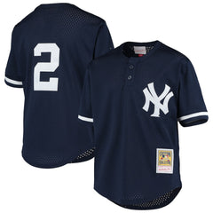 MLB Derek Jeter New York Yankees Mitchell & Ness Youth Cooperstown Collection Mesh Batting Practice Jersey