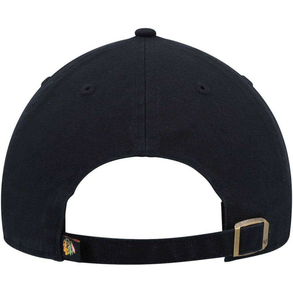 NHL Black Chicago Blackhawks '47 Alternate Logo Clean Up Adjustable Hat
