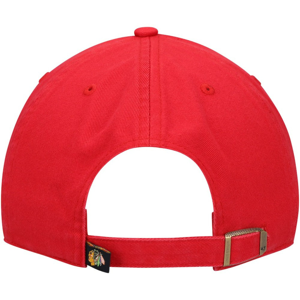 NHL Red Chicago Blackhawks '47 Clean Up Adjustable Hat