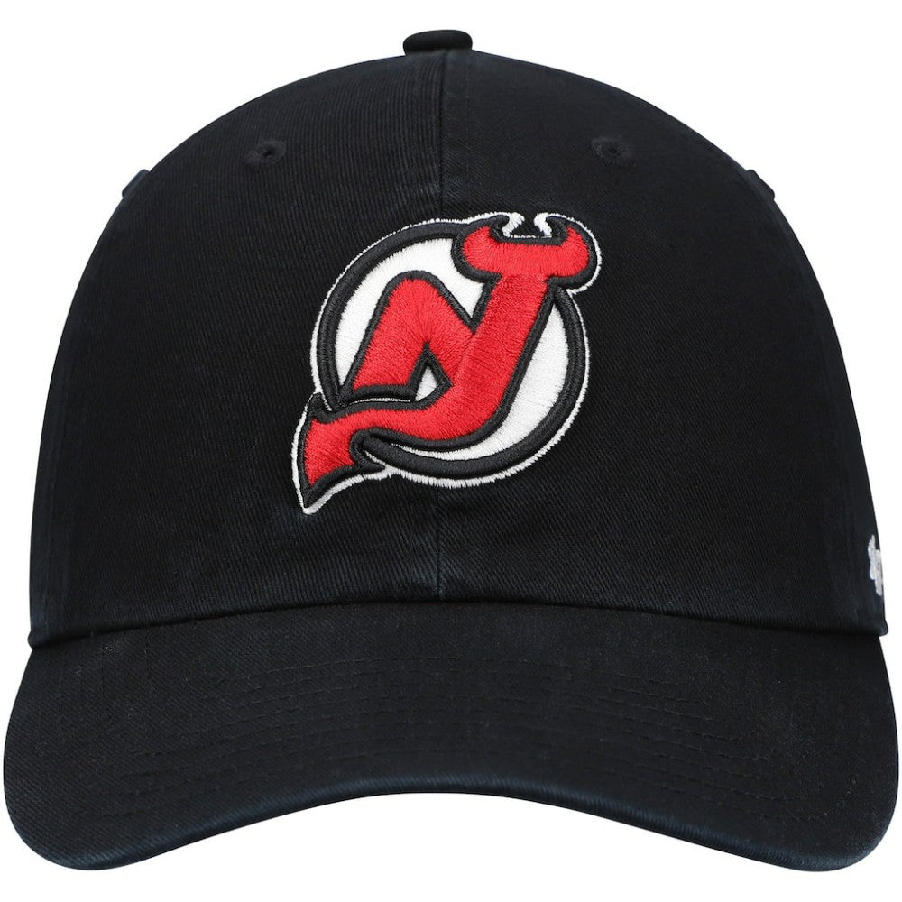 NHL Black New Jersey Devils '47 Primary Logo Clean Up Adjustable Hat
