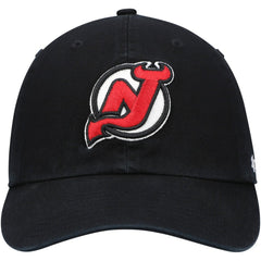 NHL Black New Jersey Devils '47 Primary Logo Clean Up Adjustable Hat
