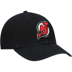 NHL Black New Jersey Devils '47 Primary Logo Clean Up Adjustable Hat