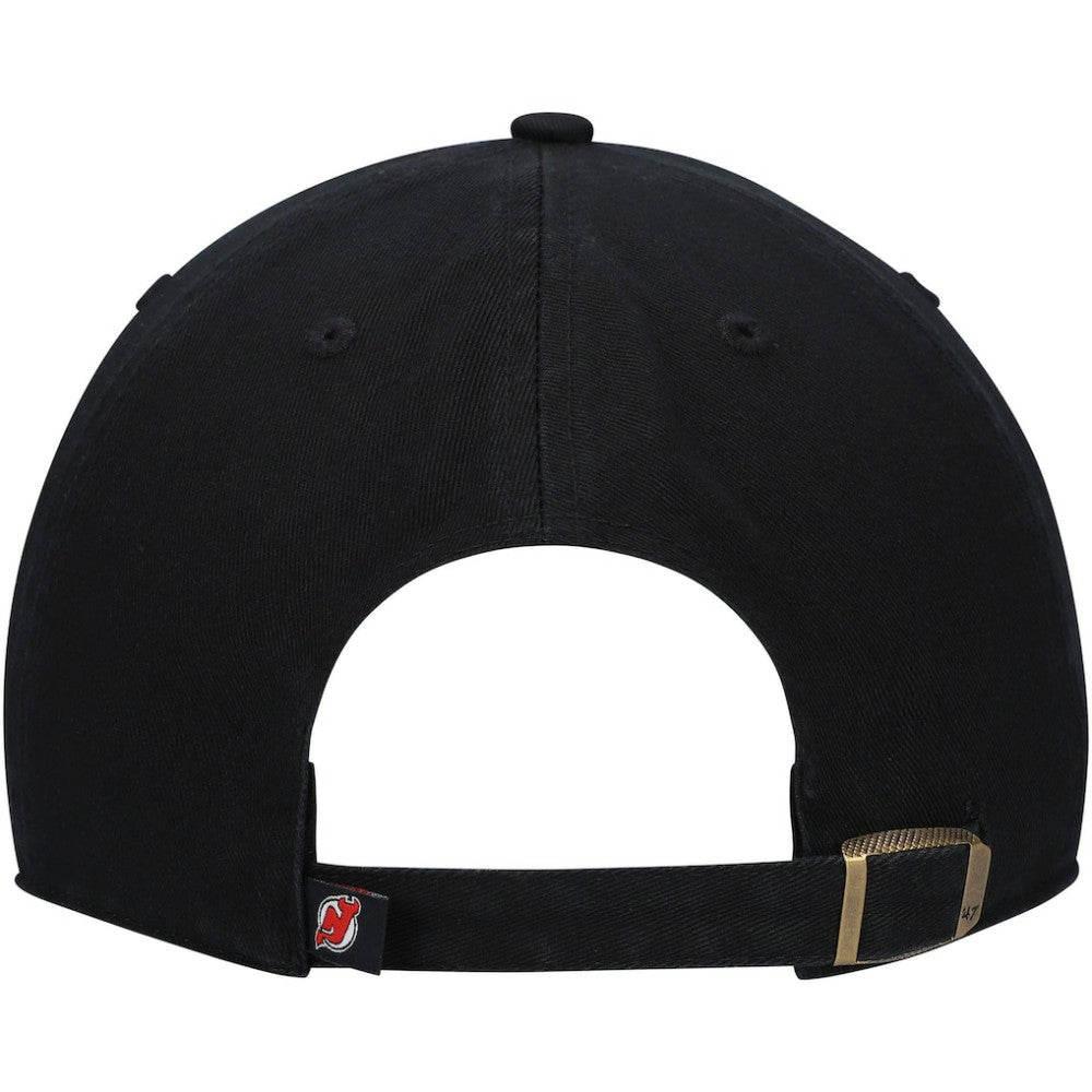 NHL Black New Jersey Devils '47 Primary Logo Clean Up Adjustable Hat