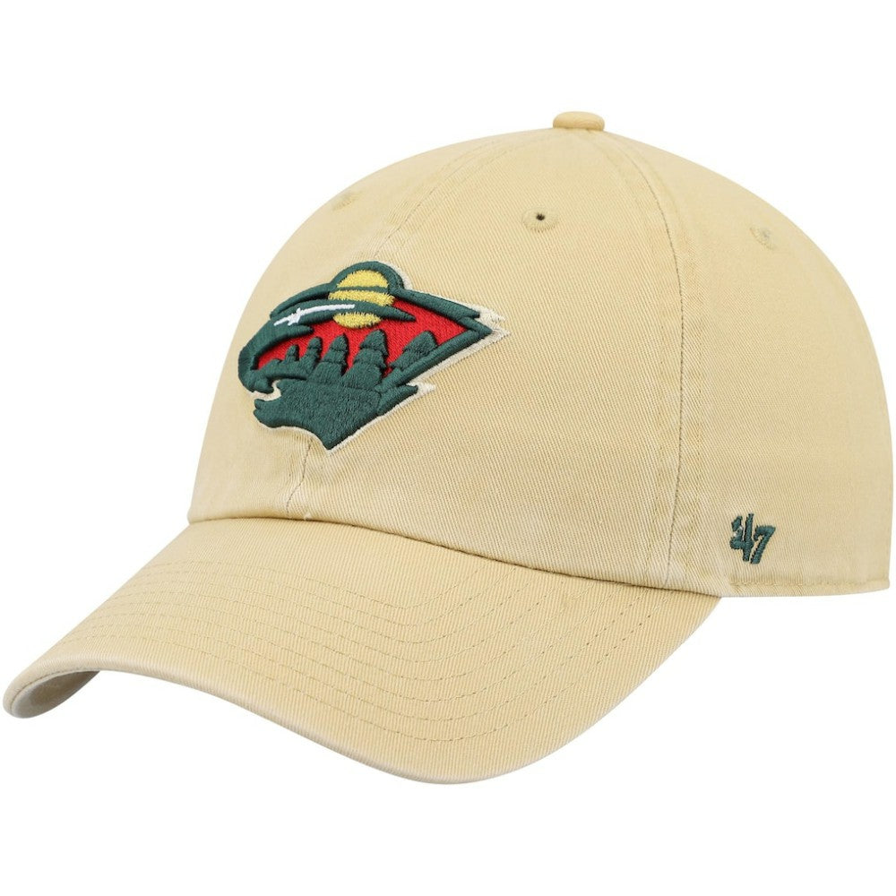 NHL Gold Minnesota Wild '47 Clean Up Adjustable Hat