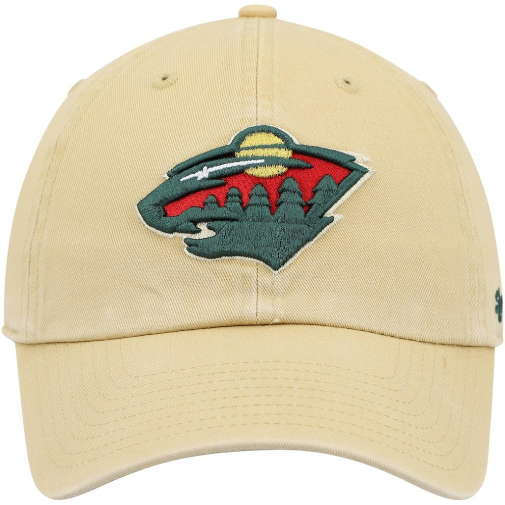NHL Gold Minnesota Wild '47 Clean Up Adjustable Hat
