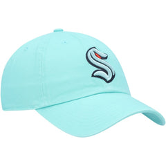 NHL Light Blue Seattle Kraken '47 Logo Clean Up Adjustable Hat
