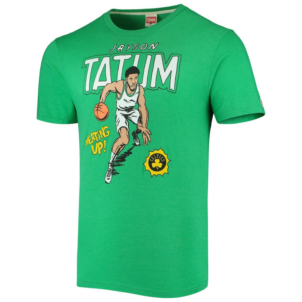 NBA Jayson Tatum Boston Celtics Homage Comic Book Player Tri-Blend T-Shirt