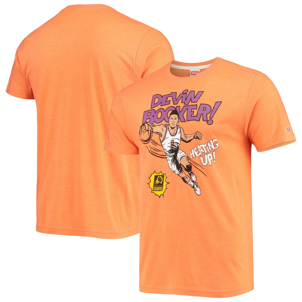 NBA Devin Booker Phoenix Suns Homage Comic Book Player Tri-Blend T-Shirt