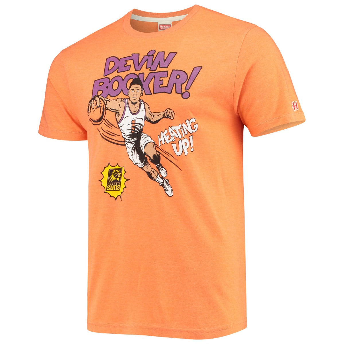NBA Devin Booker Phoenix Suns Homage Comic Book Player Tri-Blend T-Shirt