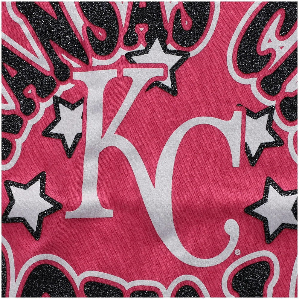 MLB Kansas City Royals New Era Girls Youth Jersey Stars V-Neck T-Shirt
