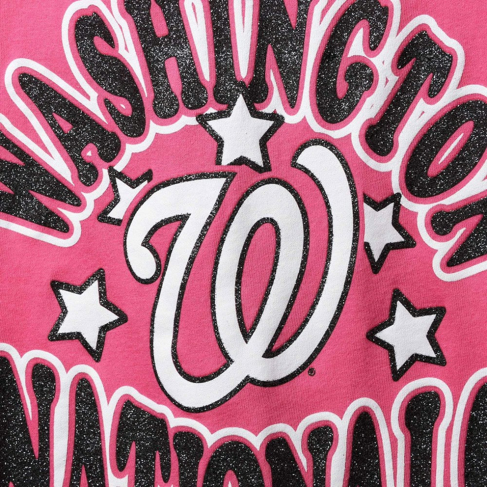 MLB Washington Nationals New Era Girl's Youth Jersey Stars V-Neck T-Shirt