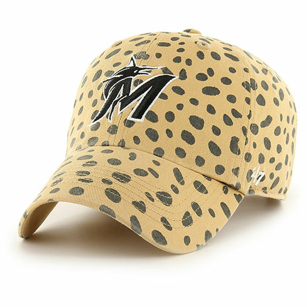 MLB Miami Marlins '47 Women's Cheetah Clean Up Adjustable Hat