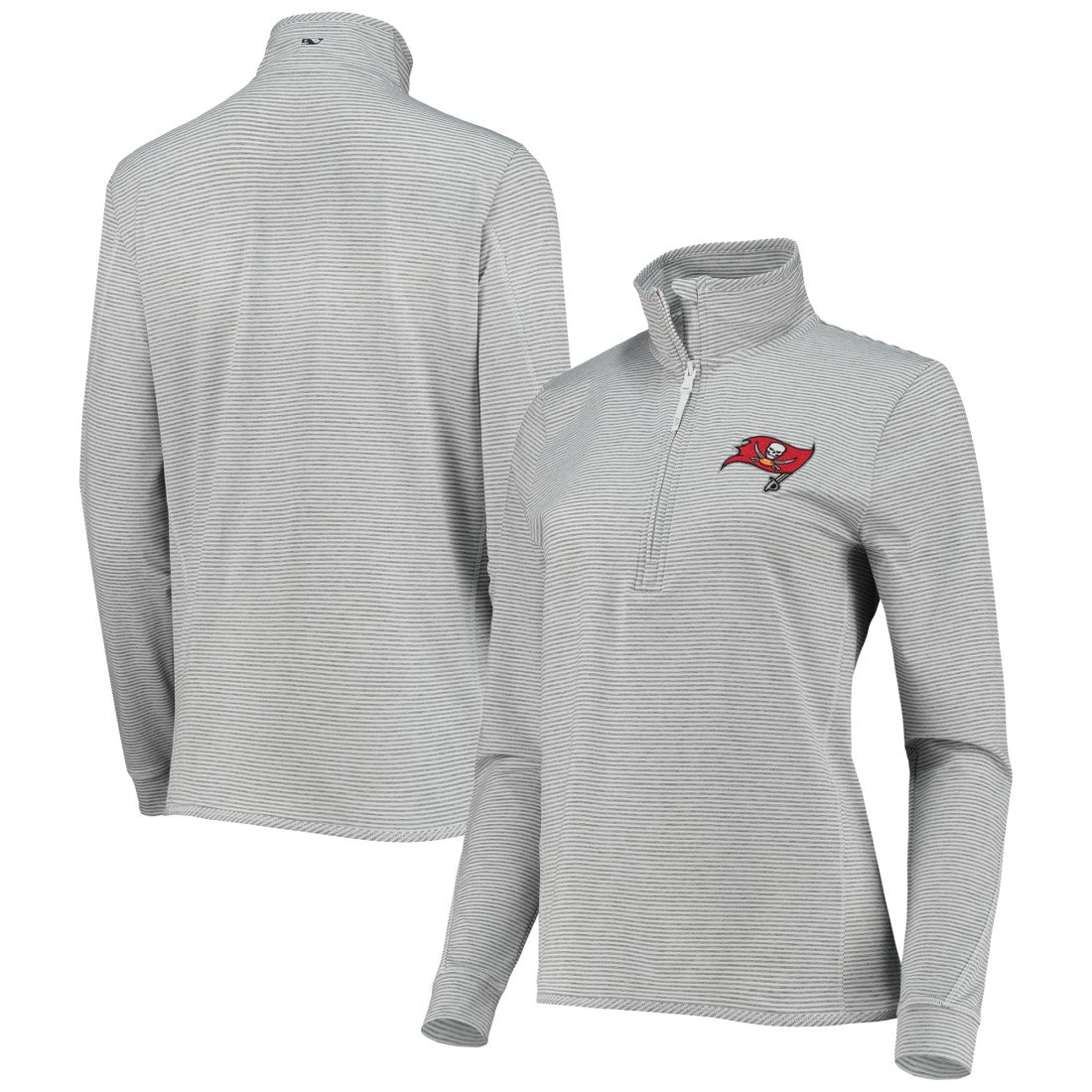 Vineyard Vines Women's Sankaty Shep Half-Zip Pullover Top - Tampa Bay Buccaneers