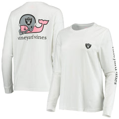 Vineyard Vines Women's Helmet Long Sleeve T-Shirt - Las Vegas Raiders
