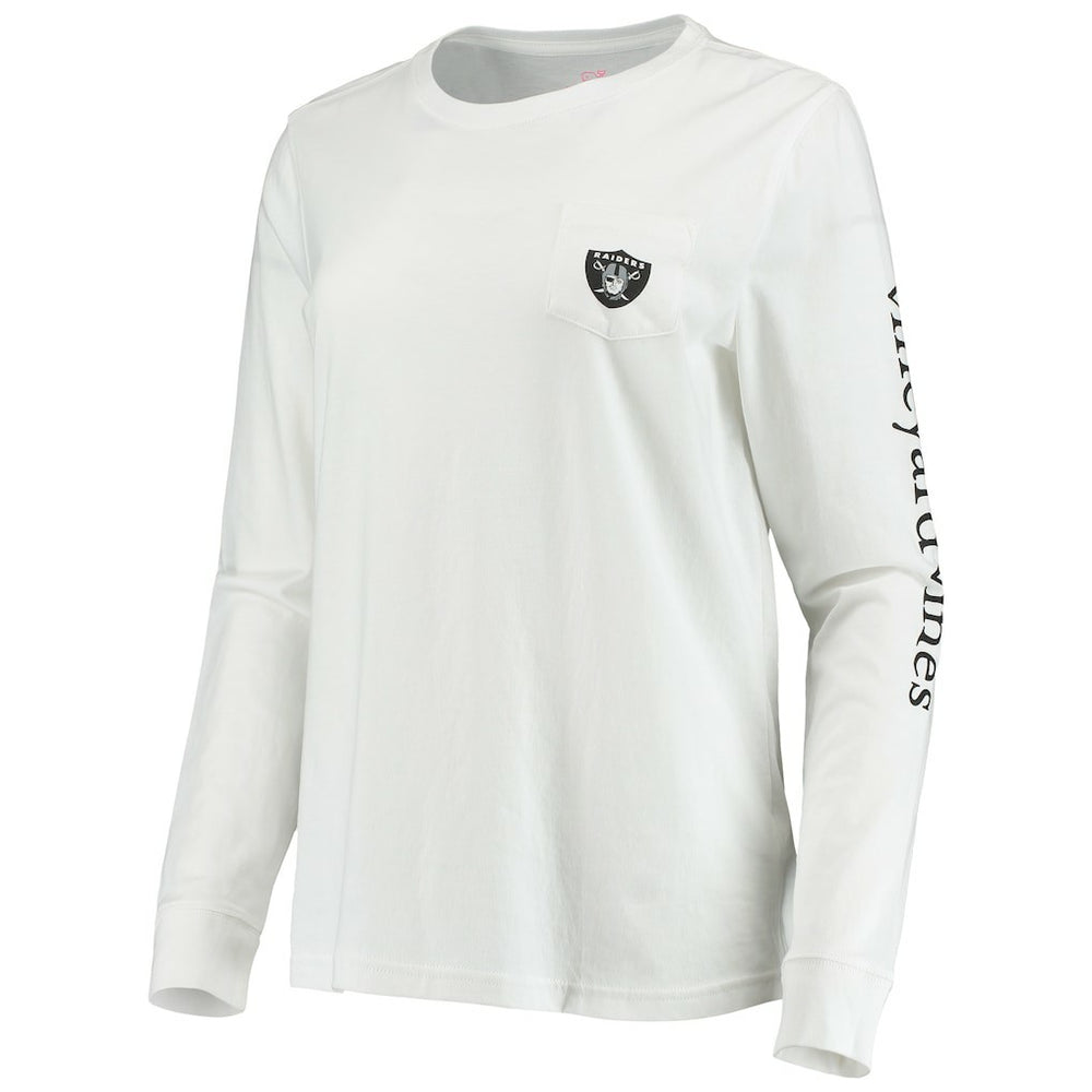 Vineyard Vines Women's Helmet Long Sleeve T-Shirt - Las Vegas Raiders
