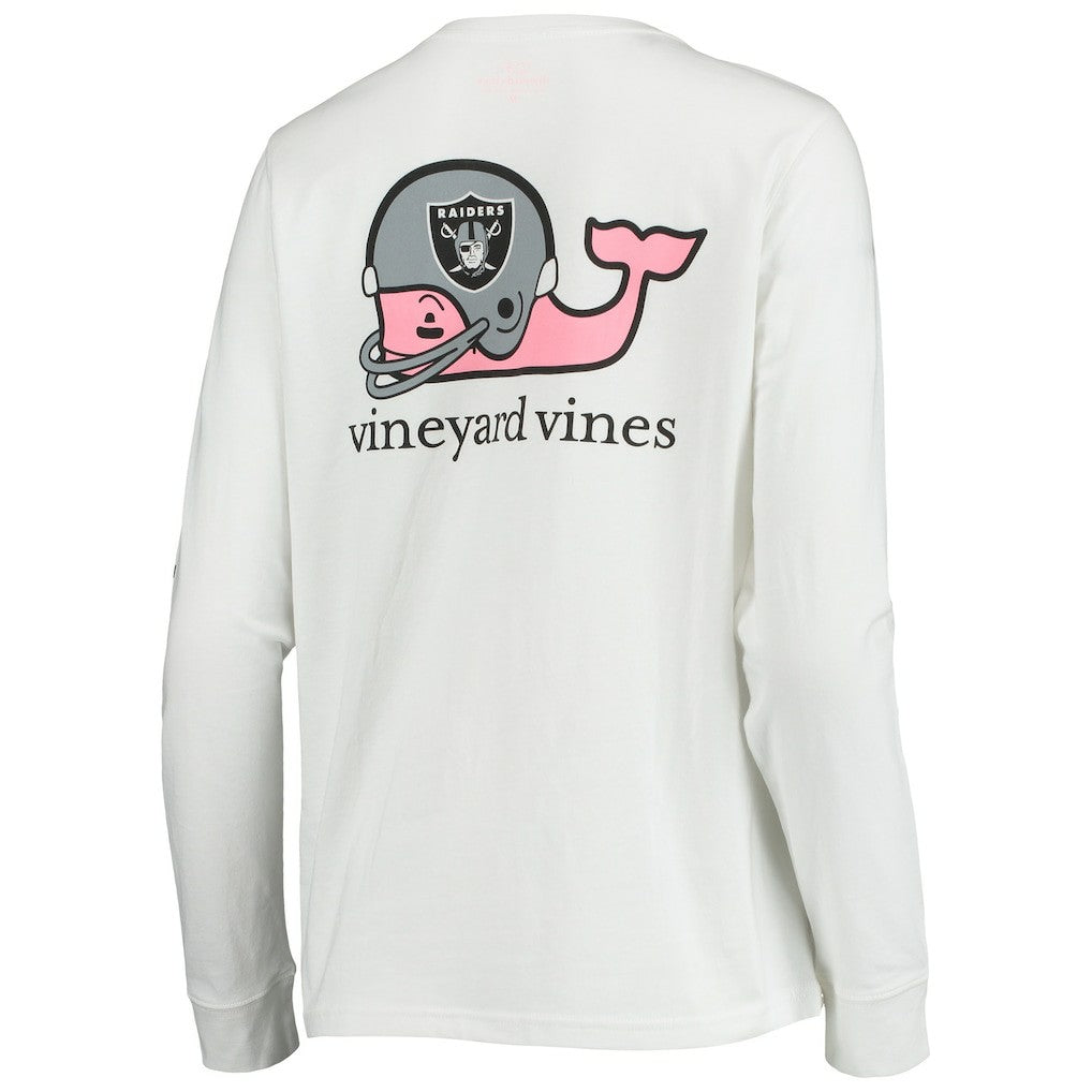 Vineyard Vines Women's Helmet Long Sleeve T-Shirt - Las Vegas Raiders