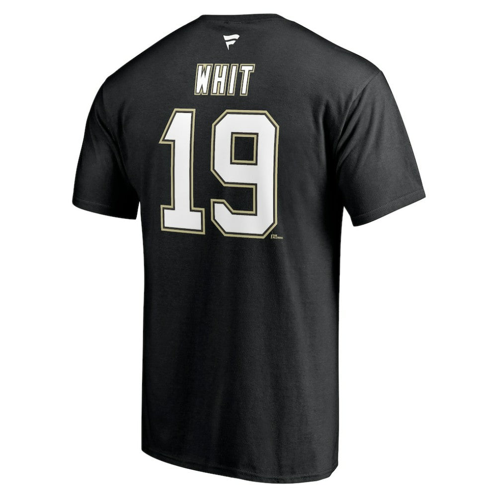 NHL Black Ryan Whitney Pittsburgh Penguins Fanatics Authentic Stack Retired Player Nickname & Number T-Shirt