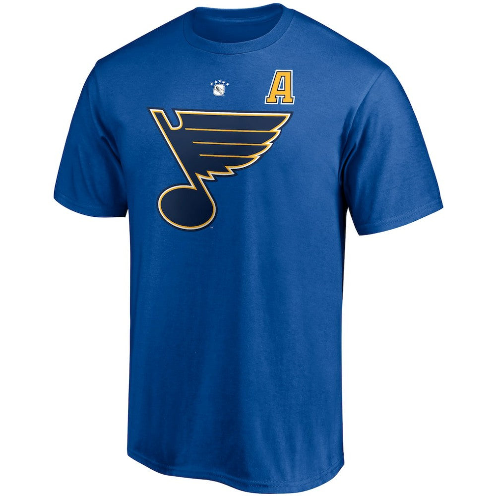 NHL Blue Keith Tkachuk St. Louis Blues Fanatics Authentic Stack Retired Player Nickname & Number T-Shirt