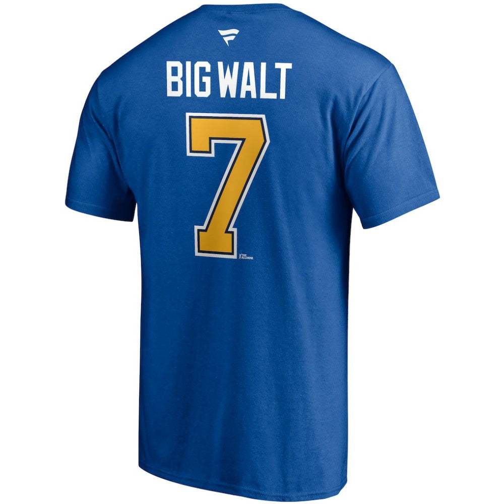 NHL Blue Keith Tkachuk St. Louis Blues Fanatics Authentic Stack Retired Player Nickname & Number T-Shirt