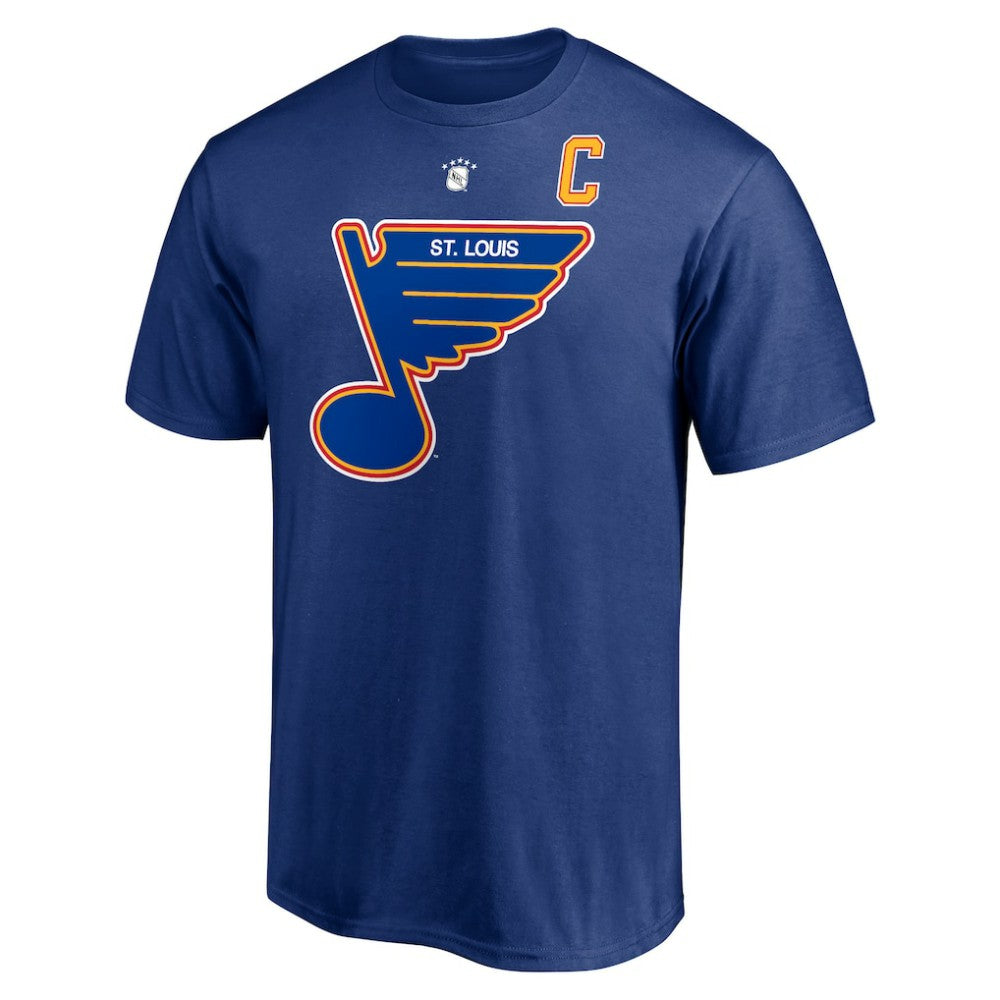 NHL Blue Brett Hull St. Louis Blues Fanatics Authentic Stack Retired Player Nickname & Number T-Shirt