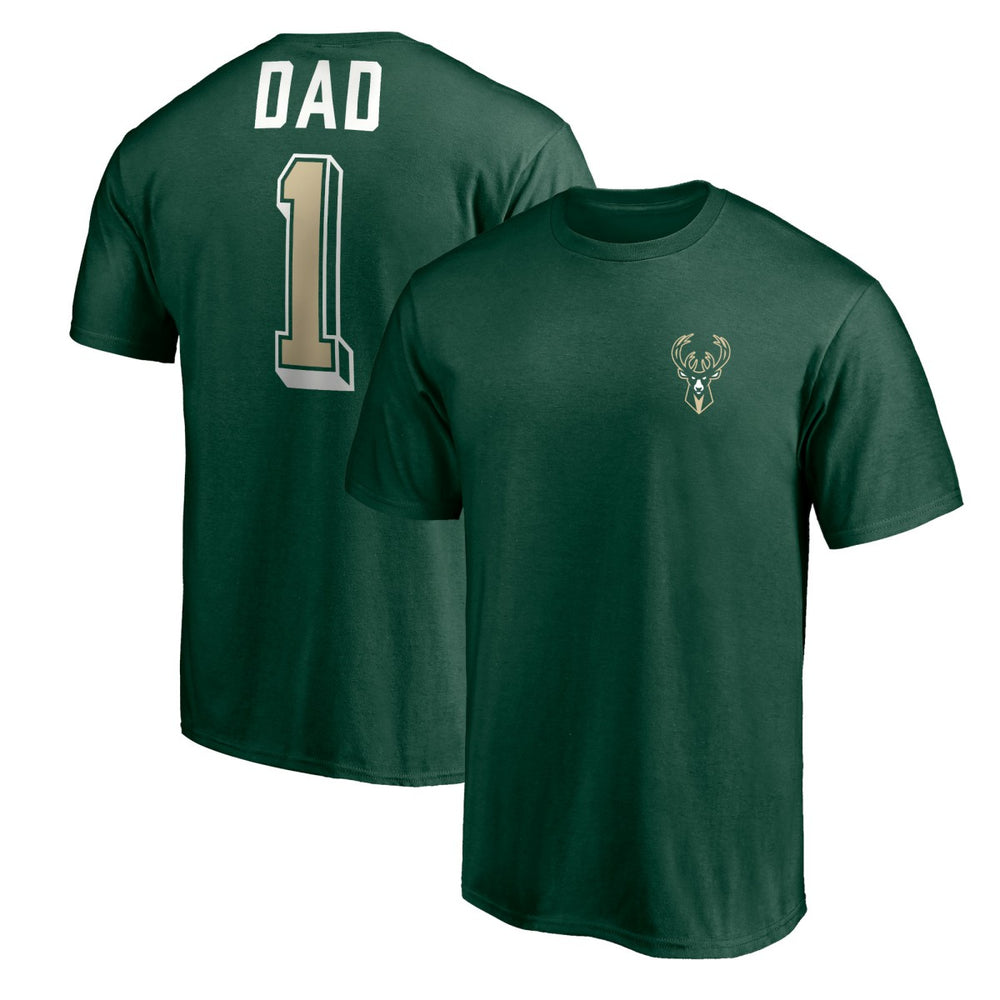NBA Milwaukee Bucks Number One Dad T-Shirt