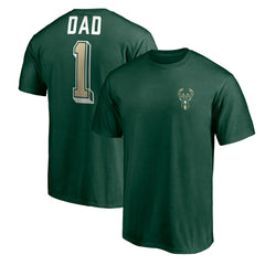 NBA Milwaukee Bucks Number One Dad T-Shirt