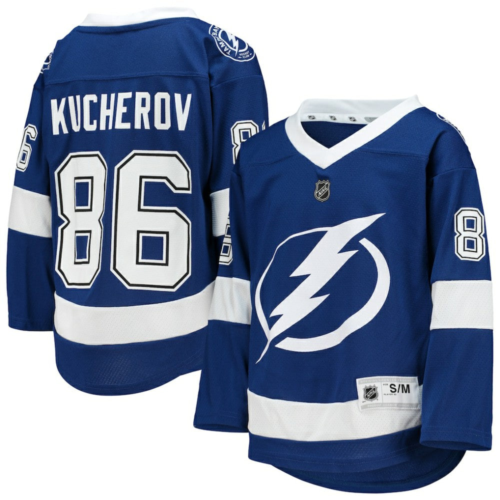 NHL Blue Nikita Kucherov Tampa Bay Lightning Youth Home Replica Player Jersey