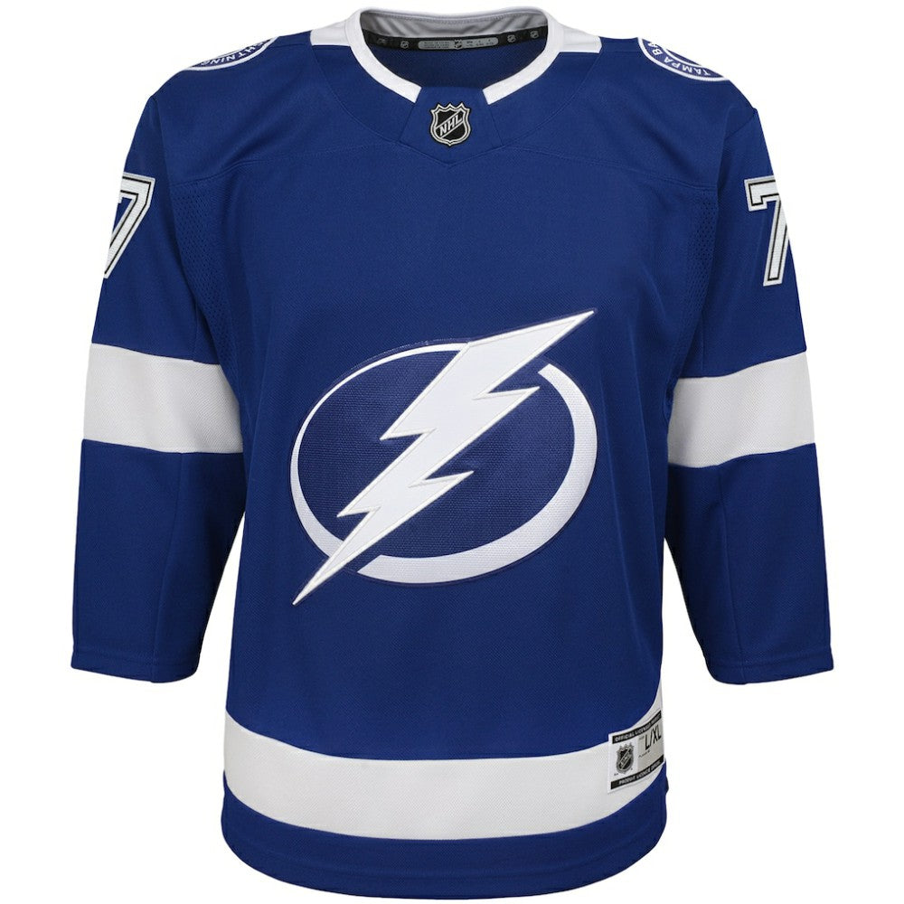 NHL Blue Victor Hedman Tampa Bay Lightning Youth Home Premier Player Jersey