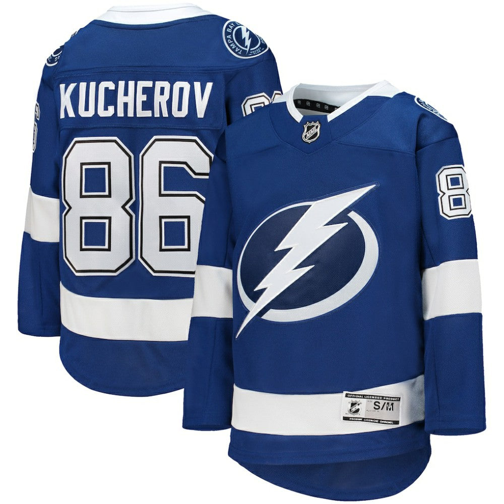 NHL Blue Nikita Kucherov Tampa Bay Lightning Youth Home Premier Player Jersey