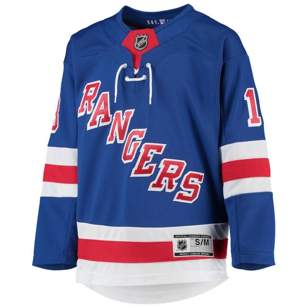 NHL Blue Alexis Lafreniere New York Rangers Youth Home Premier Player Jersey