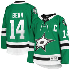 NHL Kelly Green Jamie Benn Dallas Stars Youth Home Premier Player Jersey