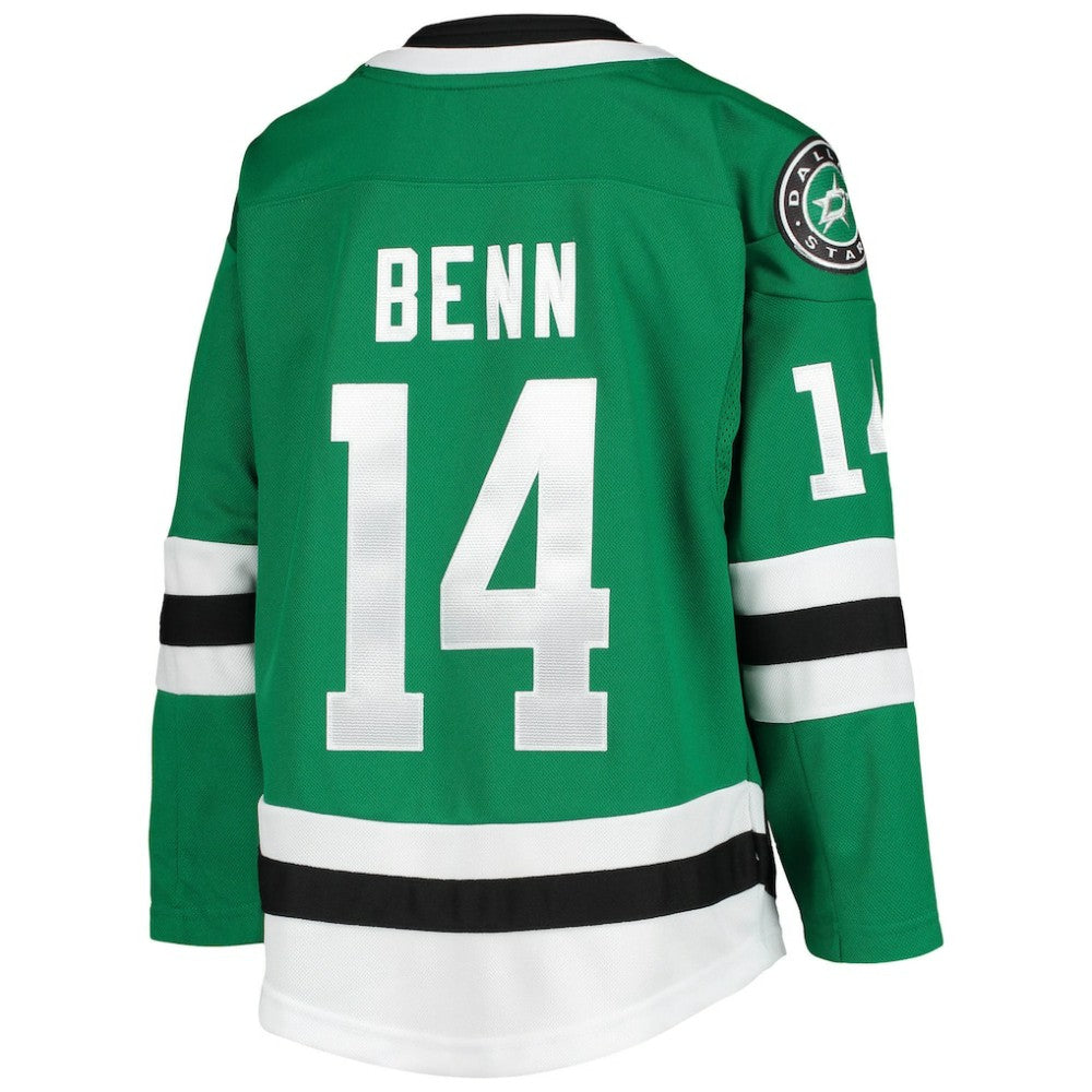 NHL Kelly Green Jamie Benn Dallas Stars Youth Home Premier Player Jersey